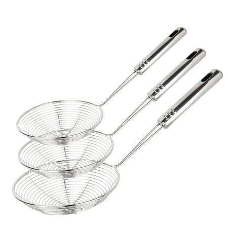 

Skimmer Spoon Stainless Steel Mesh Spoon for Frying and Cooking with Long Handle Cooking Spoons Kitchen Storage & Organization Professional Kitchen Skimmer Ladle Spaghetti Noodles Strainer Spoon