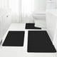thumbnail image 2 of Juego de alfombras de baño de espuma viscoelástica de 3 piezas, alfombrillas de baño absorbentes extra suaves antideslizantes, juegos de alfombrillas de baño lavables, 2 of 3