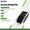 thumbnail image 3 of SCITOO Keyless Entry Remote Key Shell 5 Button Uncut Car Key Replacement for Jaguar XF 2009-2013 XJ8 2010 XK8 2006-2010 XKR 2, 3 of 4