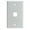 White, variant on 6 Port Keystone Wall Plate, Single Gang - White