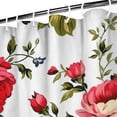 thumbnail image 4 of Waterproof Pioneer Shower Curtain 84x72 Inch Polyester Unique Colorful Floral Shower Curtain for Bathroom Hotel Home Decor with 12 Plastic Hooks, 4 of 5