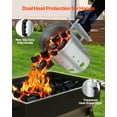 thumbnail image 4 of VEVOR Charcoal Chimney Starter, 4 lbs Large Capacity Coal Fireplace, Heavy Duty BBQ Steel Chimney Starter for Charcoal Grill and Barbecues, Compact On-the-Go Carbon Lighter and BBQ Grill Tool, Silver, 4 of 9