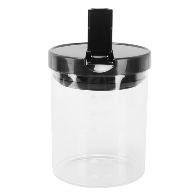 Food Container,Glass Jar with Lids Storage Bottle Glass Tank Smart Functionality