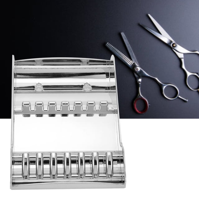 Scissors Holder Professional Hair Shears Holder Durable Haircut Scissors Storage Rack Hairdressers For Professional Barber Shop Gold,Silver