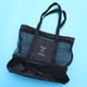 thumbnail image 4 of Bolsa térmica portátil para alimentos, de malla de doble capa, para acampar al aire libre y picnic (negra), 4 of 8
