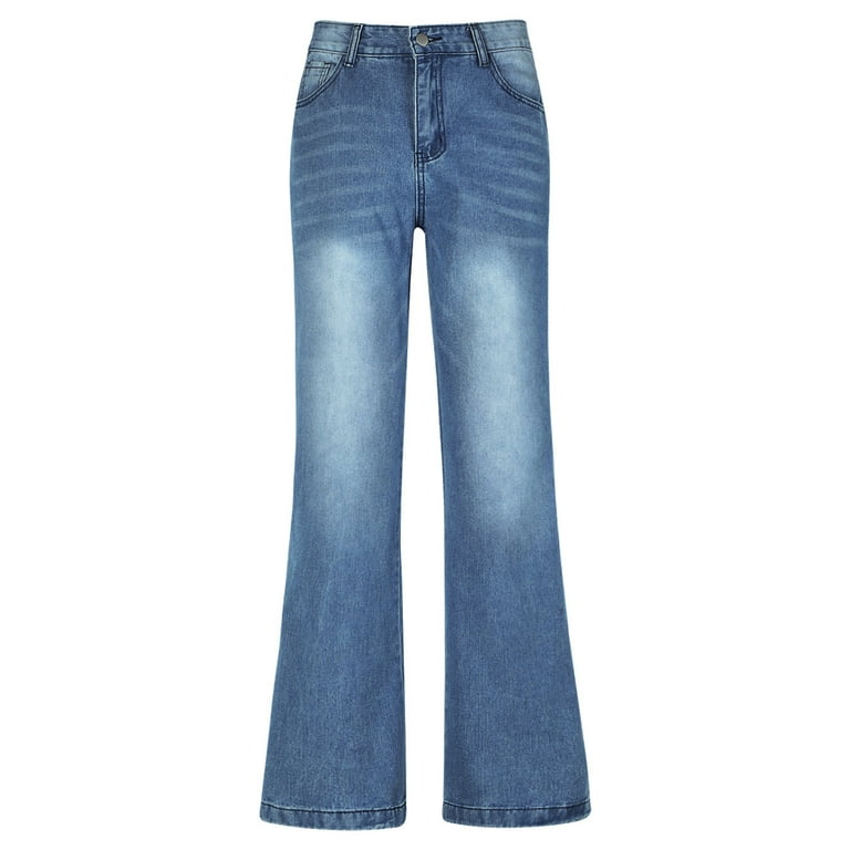 aDJFDGT Wide Leg Pants Women Jeans Petite Women High Waist