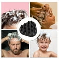 thumbnail image 6 of Unique Bargains 1 Pc Triangle Hair Shampoo Brush for Head Massage 3.15"x3.07"x2.36" Black, 6 of 6