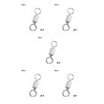 thumbnail image 2 of Transemion Connecteur de Pêche Rotation à 360 Degrés Bague Pivotante Résistant à l'Usure Roulement à Billes Léger Connecteurs à Pression 8 5Set, 2 of 6