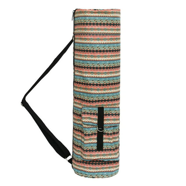 Bolsa de de Yoga Impresa: Adecuada para s de Ejercicio, Correas con Cordón para Hombres Y Mujeres, Eslinga de Lona Transpirab Colores cálidos Sunnimix Bolsa de transporte de yoga