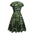 thumbnail image 6 of Iyufng Women's Summer Dresses V-Neck Printed Short Sleeve Mini Dress, 6 of 6
