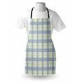 thumbnail image 3 of Checkered Apron Celtic Style Classic Design Scottish Thin Lines Traditional Tile, Unisex Kitchen Bib Apron with Adjustable Neck for Cooking Baking Gardening, Lime Green Baby Blue White, by Ambesonne, 3 of 3