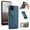 Blue, variant on TOP SHE Case for Samsung Galaxy A20, Galaxy A20 Phone Case (6.4 Inch) - Synthetic Leather Protective Case with Card Slot / Kickstand, Slim Fit Lightweight Simple Fashion Cover (Brown)