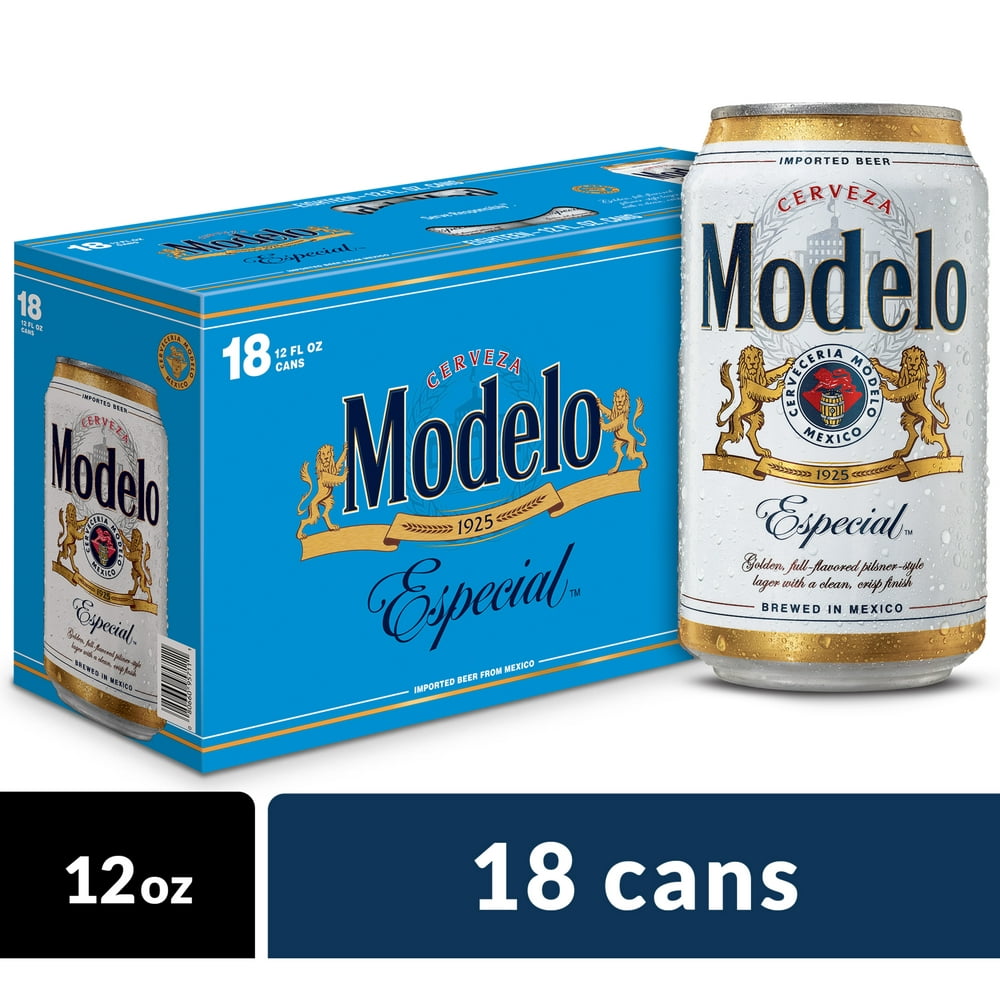 Modelo Especial Mexican Lager Beer, 18 pk 12 fl oz Cans, 4.4 ABV