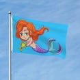 thumbnail image 3 of Mermaid Fish Pattern Flag 3x5 Ft Outdoor Indoor With Grommet Garden Yard Banner Decorative Sign, 3 of 6