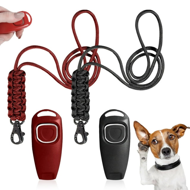 kurtrusly 2 Pcs/ensemble Sifflet d'Entraînement et de Rappel pour Chien à Double Usage avec Sons Faciles à Souffler 1ensemble