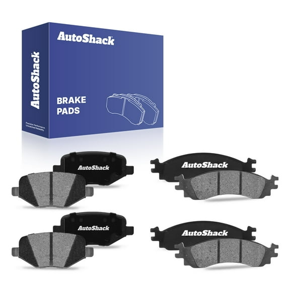 AutoShack Front & Rear Ceramic Brake Pad Set for Ford, Taurus 2010-2012, AWD V6 3.5L