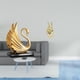 thumbnail image 2 of Figura De Cisne Con Gesto De Mano, Escultura De Arte Moderno, Estatua Creativa De Animal Para Sala De Estar, Armario, Estante, Mesa, Colección De Decoración Del Hogar, 2 of 8