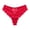Red, variant on Lovskoo Seamless Cheeky Underwear for Women No Show Lace Panties Lace Ultra-Thin Breathable Metal Buckle Love Thong Panties Gift for Valentine's Day Black