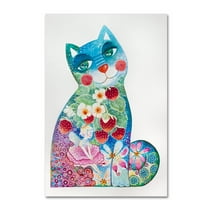 Trademark Fine Art '1 Magic Cat' Canvas Art by Oxana Ziaka