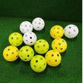 thumbnail image 2 of 12 Pack Plastic Baseball Practice Baseballs for Hitting, Indoor Outdoor Lightweight Balls Baseball Batting Training, 2 of 3