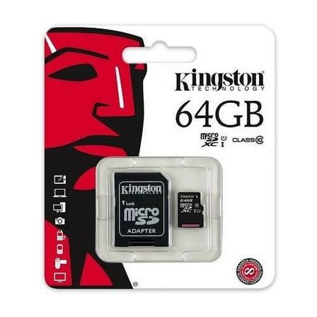 Class 10 Kingston Ultra Micro SD Memory Card 64GB