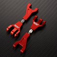 thumbnail image 2 of Vogacara Brazo de suspensión delantero mejorado de aleación de aluminio RCGOFFLOW, brazo de suspensión delantero Rc para 1/10 XTE XBE Kits de construcción modelo Rojo, 2 of 5