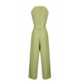 thumbnail image 5 of Sevevn Womens Fashionable Casual French Retro Temperament Fashionable Bottom Pants Wide Leg Jumpsuit Mint Green Free Size Christmas Gift, 5 of 6