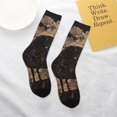 thumbnail image 4 of Uemuo Starry Night Black Sheep Printed Kids Boys Socks Seamless Crew Socks Crazy Funny Athletic Sport Socks for Children, 4 of 5