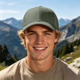 thumbnail image 2 of XIAOCHA Solid Ribbed Textured Baseball Cap for Men Breathable Outdoor Sun Shield Dad Hat ,Green, 2 of 5