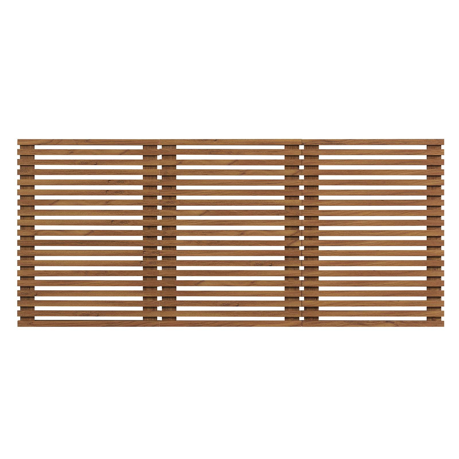 Modway Render Wall Mount Modern Wood Queen Headboard in Walnut