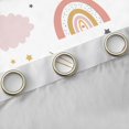 thumbnail image 4 of Homewish Bohemain Rainbow Black Out Curtains,Cute Coulds Sun Pattern Curtains Pack of 2 (42x63 Each),Pink White Orange Bedroom Curtains For Girls Kids,Super Cozy Room Decor, 4 of 6