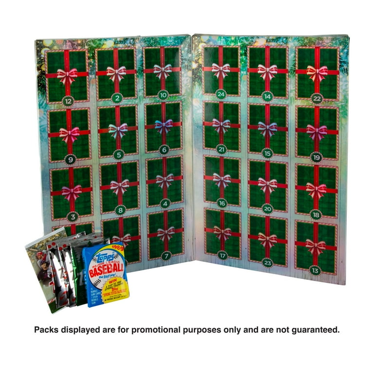 25 TOPPS HOLIDAY BASEBALL ADVENT CALENDAR - Walmart.com