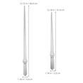 thumbnail image 2 of HEMOTON Sturdy Clock Hands with High Gloss Plating for DIY Repair and Clock Making Silver Short Hands Fit Various Sizes, 2 of 8