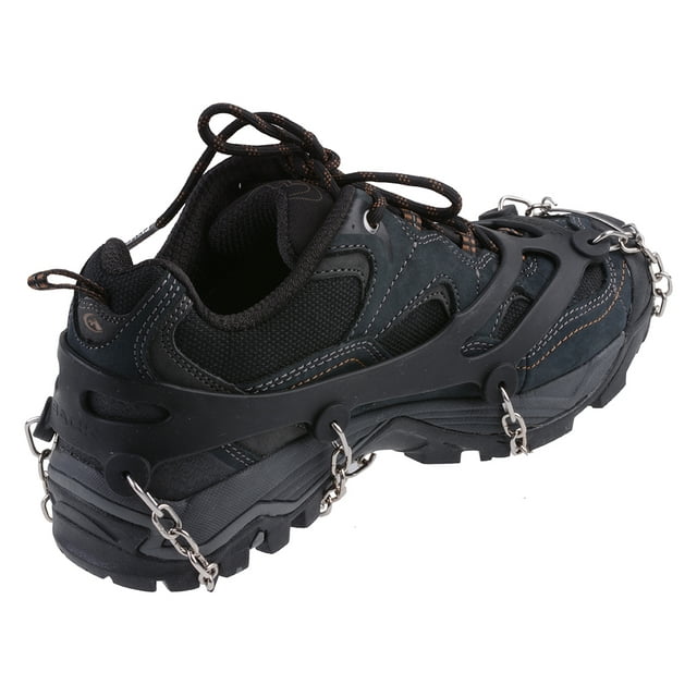 AGPtEK Ice Snow Grip Shoe Chains Anti Slip Overshoes Snow Shoes Crampons Cleats Size M