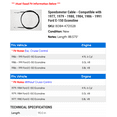 thumbnail image 2 of Speedometer Cable - Compatible with 1977, 1979 - 1980, 1984, 1986 - 1991 Ford E-150 Econoline 1987 1988 1989 1990, 2 of 2