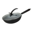 thumbnail image 2 of Frying Pan with Lid Non-Stick Granite Small Frying Pan Wok Multifunctional Easy to Clean for Kitchen - Pot & Lid, 2 of 7