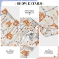thumbnail image 4 of Wobogo Winter Orange Cat Long Pajama Pants Bottoms Soft Sleepwear with Pockets, 4 of 9