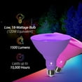 thumbnail image 2 of TGHTBA-2 Pack BlueX LED Par38 Flood Blue Light Bulb - 18W (120Watt Equivalent) - Damp Rated Dimmable - E26 Base Red LED Lights, 2 of 4