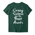 thumbnail image 3 of TSADFHJI Débardeurs Blancs Femmes Ample Femmes Décontracté Imprimé Manches Courtes Blouse Col Rond Tunique TG Vert, 3 of 3
