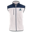 thumbnail image 2 of Men's Cutter & Buck  Oatmeal Citadel Bulldogs Vault Cascade Eco Sherpa Fleece Full-Zip Vest, 2 of 3