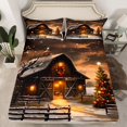 thumbnail image 2 of Homewish Western Rustic Farmhouse Bed Sheets,Merry Christmas King Sheets,Chic Xmas Tree Sheet Set For Girl Kids,Super Cozy Room Decor,4 Pieces, 2 of 7