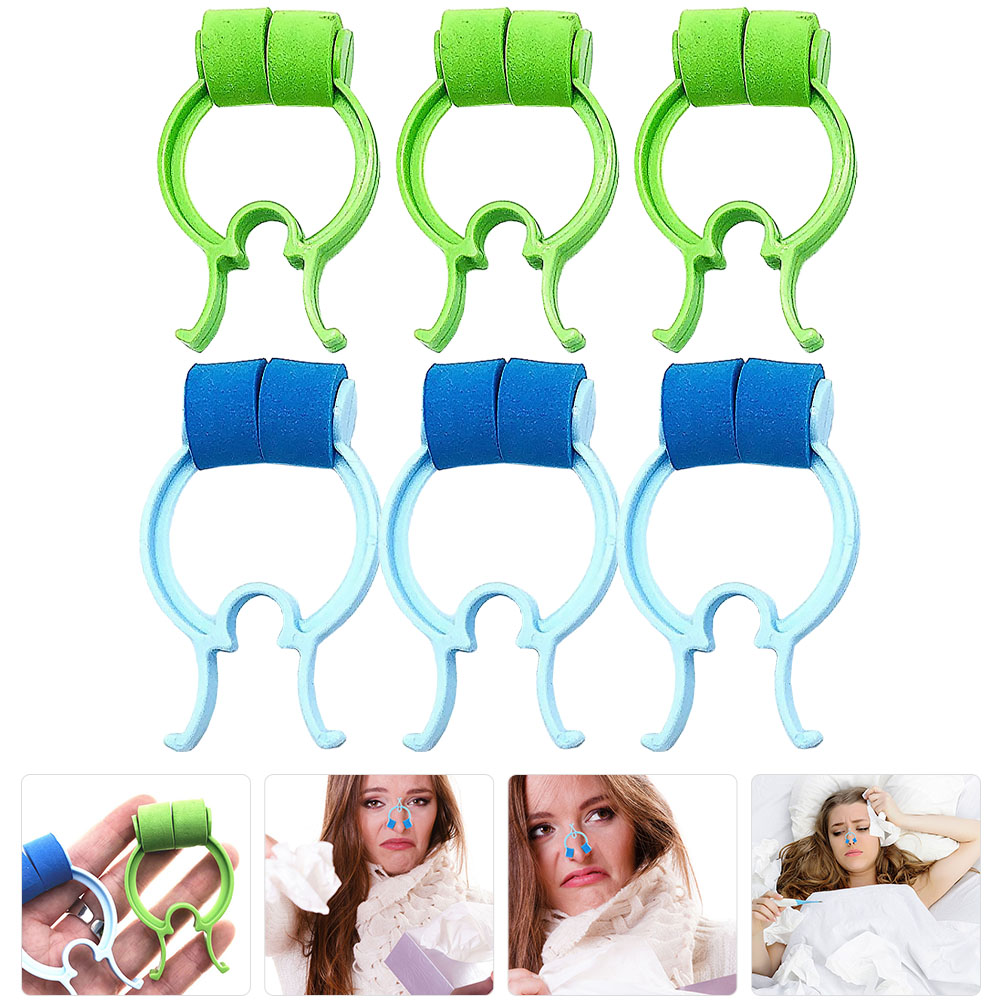 6Pcs Nose Stop Clips Nose Nasal Stopper Clips Stop Nosebleeds Clips
