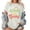 White-1, variant on Women's St. Patrick's Day T Shirt Graphic Tees Tops with Happy Go Lucky Rainbow Design Short Sleeve Black S-5XL