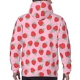 thumbnail image 7 of Haiem Hand Drawn Strawberry Patterned Men's Hoodie with Kangaroo Pocket - Ideal Pullover Sweatshirt for Daily Wear, Travel, and Home-3X-Large, 7 of 7