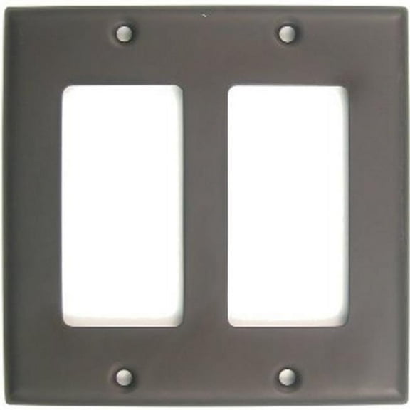 Oil Rubbed Bronze Double Rocker Switch Plate