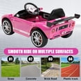 thumbnail image 6 of Xuanlur 12V Power Ride on Toys for Toddlers, Licensed Ford GT Ride on Cars for Kids, Kid Electric Car, Aged 1-5Y, 3 Speed, Pink, 6 of 8