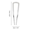 thumbnail image 4 of Unique Bargains 3 Pcs Hair Pin Fashion U-shaped Hair Hairpin for Women Gold Tone Silver Tone, 4 of 5