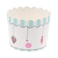 thumbnail image 1 of 50 moldes desechables para cupcakes, de papel resistentes al calor, para muffins y tartas de fresa, 1 of 5