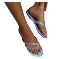 thumbnail image 4 of Samickarr Summer Slippers For Women Indoor And Outdoor Wide Summer Flat Bottom Shoes Rhinestone Flip-flops Women Flip Flops Casual Slippers, 4 of 9