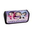 thumbnail image 1 of Kpop Demon Hunters Large Pencil Case with Zipper 7.9" Storage Pen Bag Organizer Stationery, Portable Makeup Bag Best Cute Xmas Collectible Birthday Gift, 1 of 2